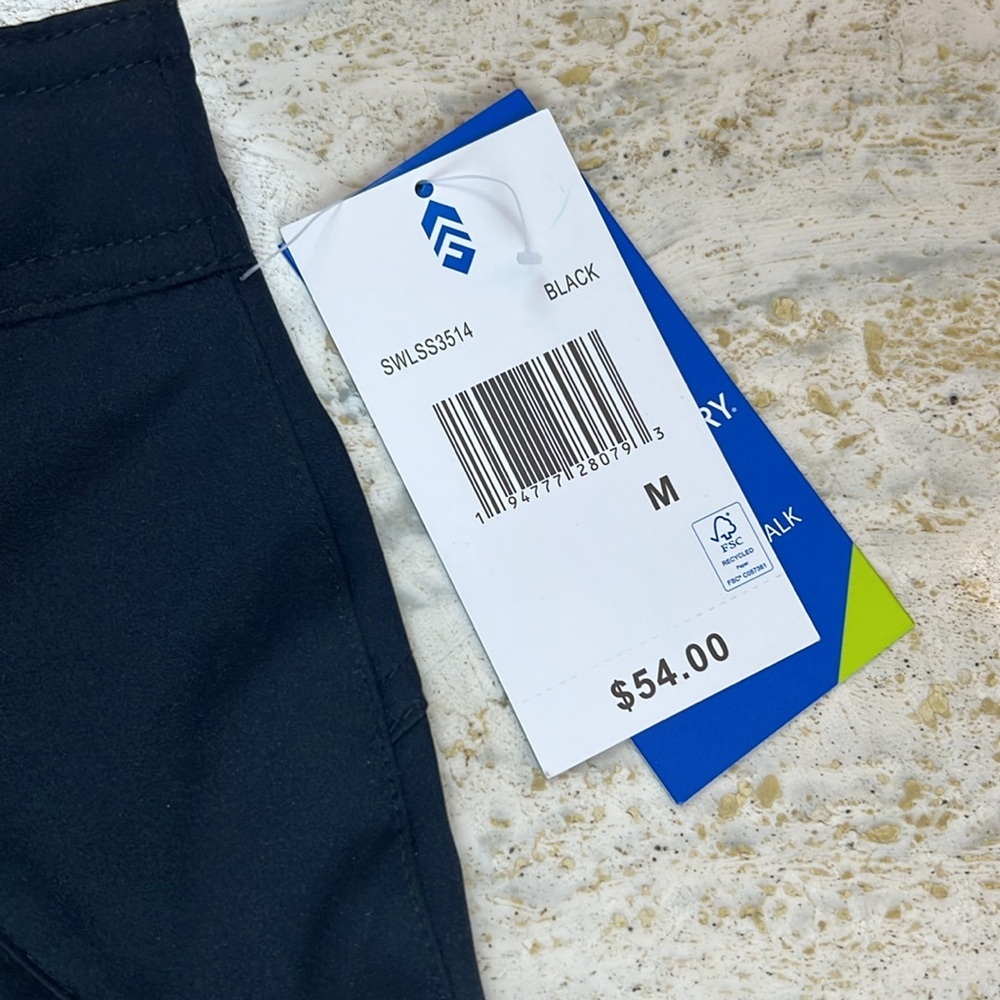 Free Country black beach 2 boardwalk Bermuda shorts size medium - Picture 3 of 9
